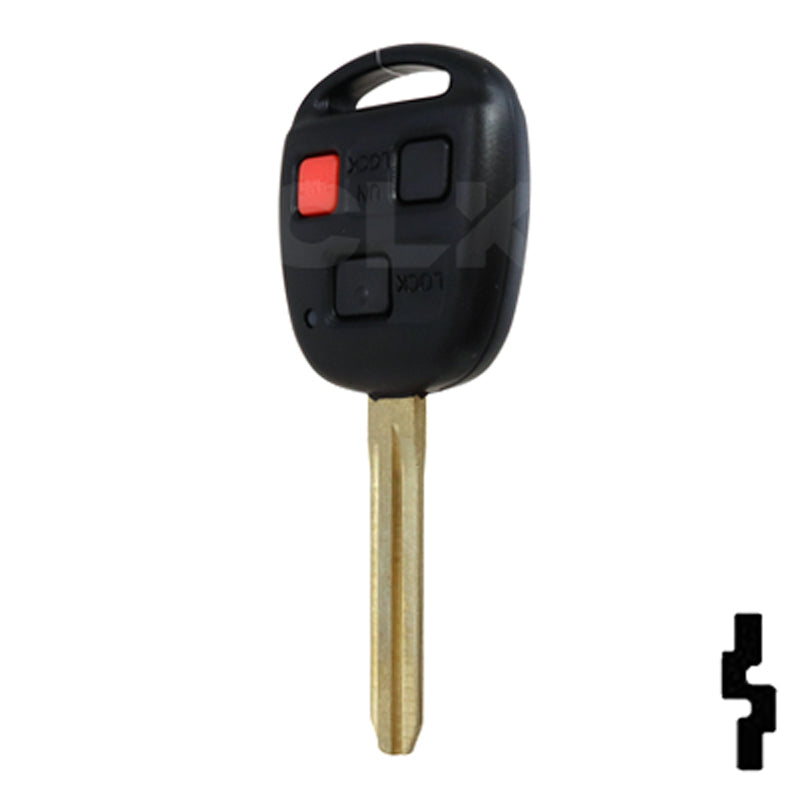Toyota FJ Cruiser 3 Button Remote Head Key (4D67) (3BFJ) - By Ilco Automotive Key Ilco