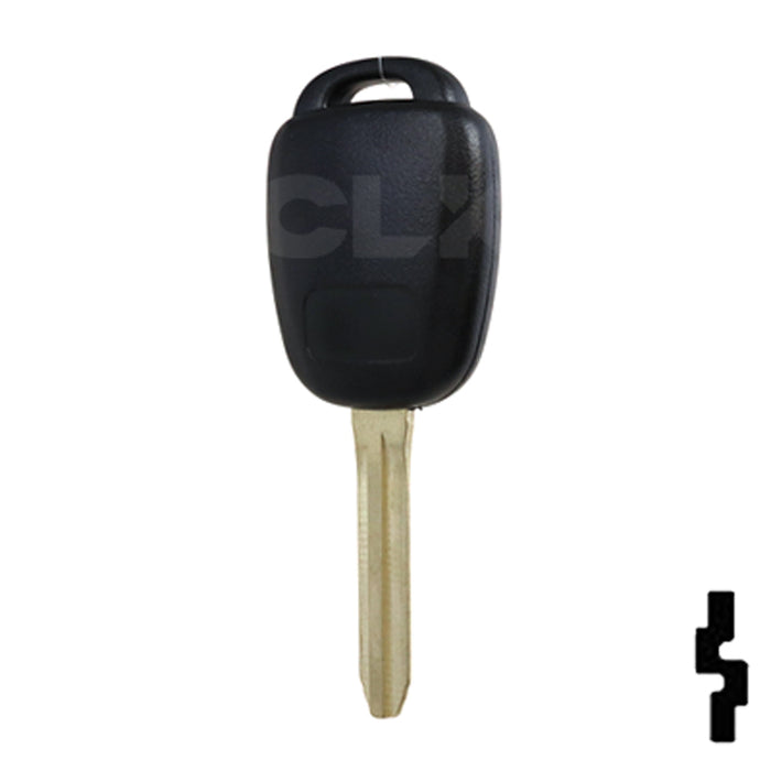 Toyota Prius C 3 Button Remote Head Key (Non-Transp.) (3BPC) - By Ilco Automotive Key Ilco