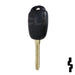 Toyota Prius C 3 Button Remote Head Key (Non-Transp.) (3BPC) - By Ilco Automotive Key Ilco