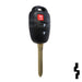Toyota Prius C 3 Button Remote Head Key (Non-Transp.) (3BPC) - By Ilco Automotive Key Ilco