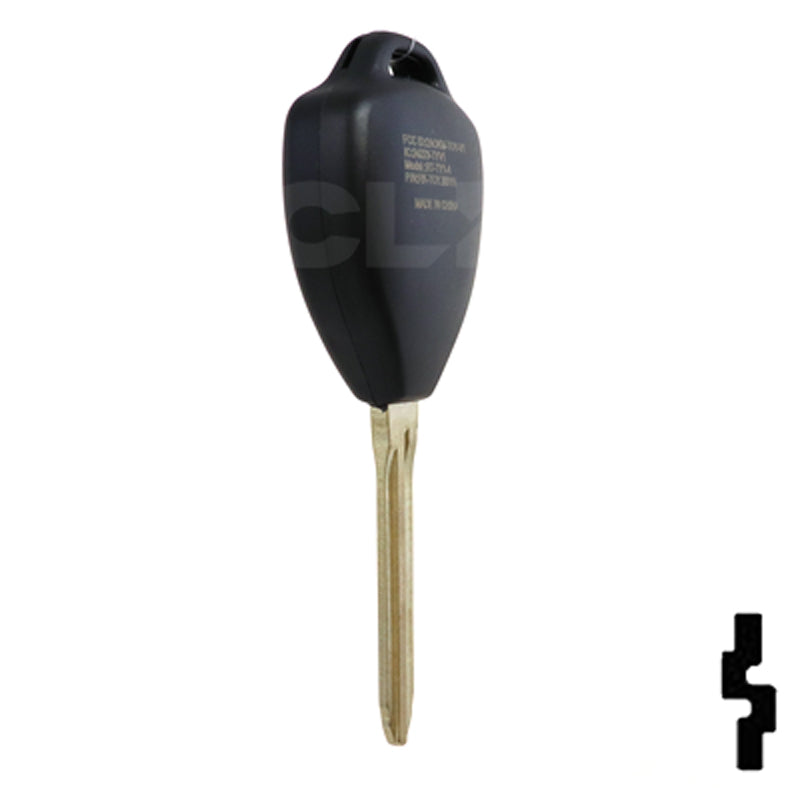 Toyota Yaris 3 Button Remote Head Key (H Transp.) (3BH2) - By Ilco Automotive Key Ilco
