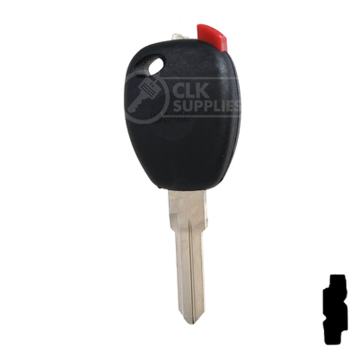 Transponder Key Shell | Dacia | TP00DAC-4D-P Automotive Key JMA USA