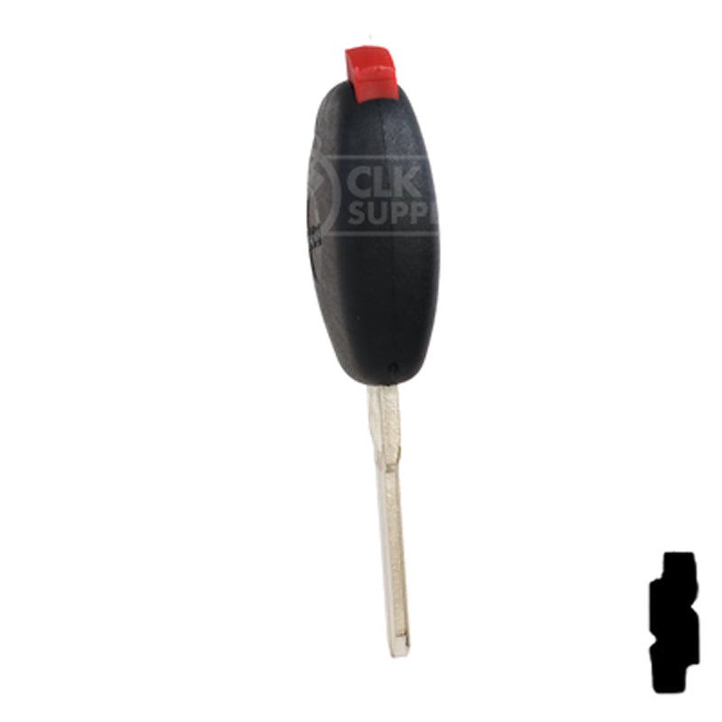 Transponder Key Shell | Dacia | TP00DAC-4D-P Automotive Key JMA USA