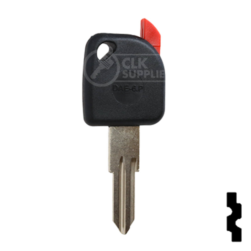 Transponder Key Shell | Daewoo | TP00DAE-6-P Automotive Key JMA USA