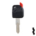 Transponder Key Shell | Daewoo | TP00DAE-6-P Automotive Key JMA USA