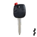 Transponder Key Shell | Diahatsu | TP00DAI-3-P1 Automotive Key JMA USA