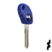 Transponder Key Shell | Fiat | GT15RBT5-SHELL Automotive Key JMA USA