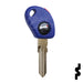 Transponder Key Shell | Fiat | GT15RBT5-SHELL Automotive Key JMA USA