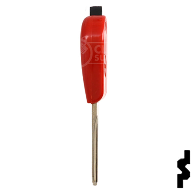 Transponder Key Shell | Fiat | T19F14A-SHELL Automotive Key JMA USA