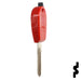Transponder Key Shell | Fiat | T19F14A-SHELL Automotive Key JMA USA