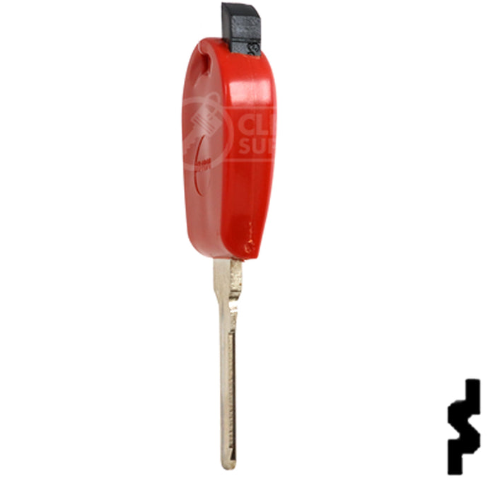 Transponder Key Shell | Fiat | T19F14A-SHELL Automotive Key JMA USA
