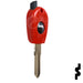 Transponder Key Shell | Fiat | T19F14A-SHELL Automotive Key JMA USA