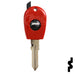 Transponder Key Shell | Fiat | T19F14A-SHELL Automotive Key JMA USA