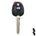 Transponder Key Shell | Hyundai | HY022-SHELL Automotive Key JMA USA