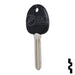 Transponder Key Shell | Hyundai | TP00HY-11-P1 Automotive Key JMA USA