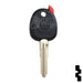 Transponder Key Shell | Hyundai | TP00HY-12-P1 Automotive Key JMA USA