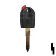 Transponder Key Shell | Kawasaki, Ducati | KW17T5-SHELL Automotive Key JMA USA