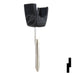Transponder Key Shell | Mercedes | TP00MAZ-10D-P2 Automotive Key JMA USA
