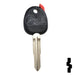 Transponder Key Shell | SsangYong | TP00SSA-1-P1 Automotive Key JMA USA