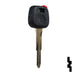 Transponder Key Shell | Toyota | TP00TOYO-10-P1 Automotive Key JMA USA