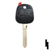 Transponder Key Shell | Toyota | TP00TOYO-19-P Automotive Key JMA USA