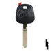Transponder Key Shell | Toyota | TP00TOYO-19-P Automotive Key JMA USA