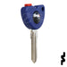 Transponder Key Shell | Vespa | GT15RDT5-SHELL Automotive Key JMA USA