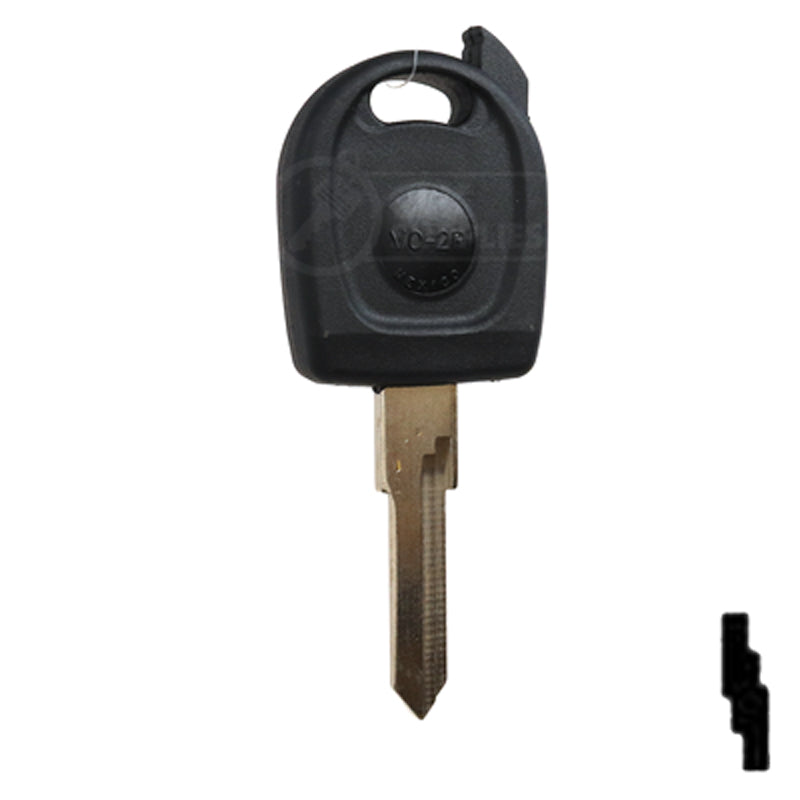 Transponder Key Shell | Volkswagon | TP00VO-2-P Automotive Key JMA USA