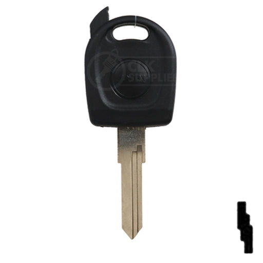 Transponder Key Shell | Volkswagon | TP00VO-2-P Automotive Key JMA USA
