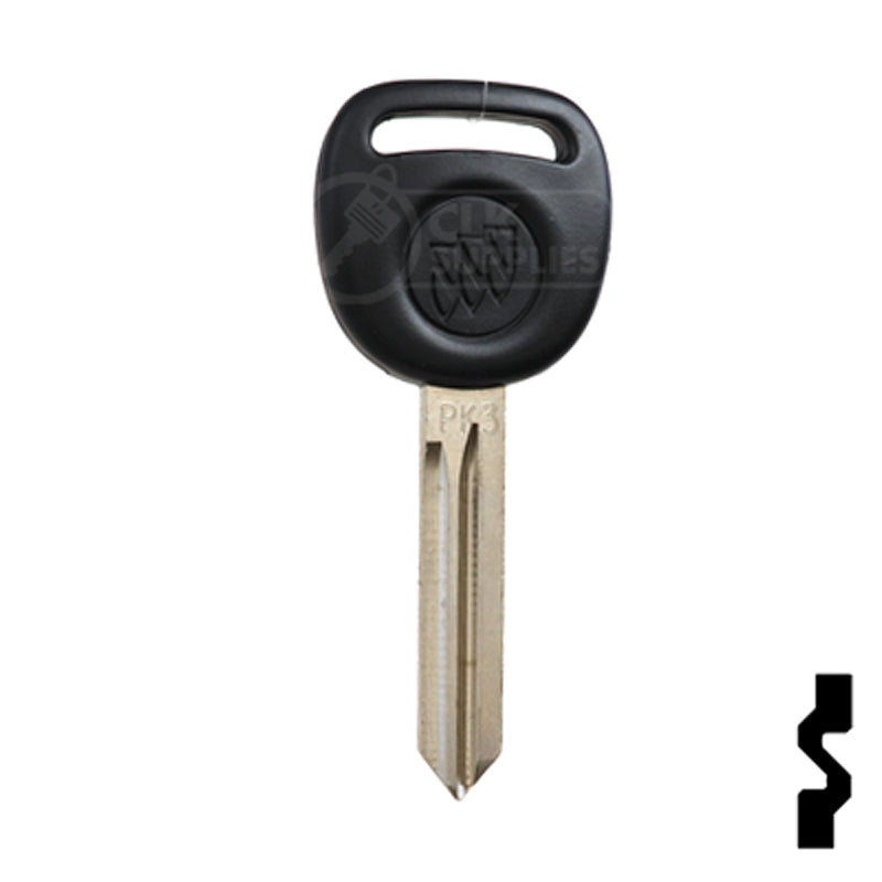 Transponder Key w/ Buick Logo | GM | B107, PT04PT Automotive Key Strattec