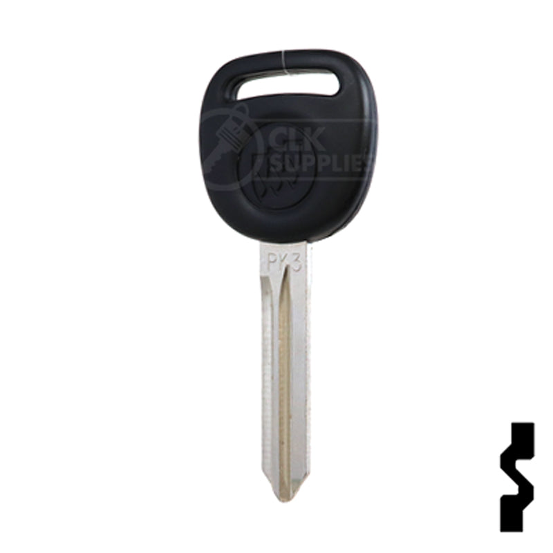Transponder Key w/ Buick Logo | GM | B107, PT04PT Automotive Key Strattec