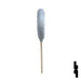 Uncut 4D-64 Chip Transponder Key | Chrysler | Y160PT Automotive Key Ilco