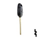 Uncut 4D Transponder Key | Nissan | NI02T Automotive Key Ilco