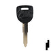 Uncut 80-Bit Transponder Key | Mazda | MAZ24RT17, MAZ24R-PT, MZ34PT Automotive Key Ilco