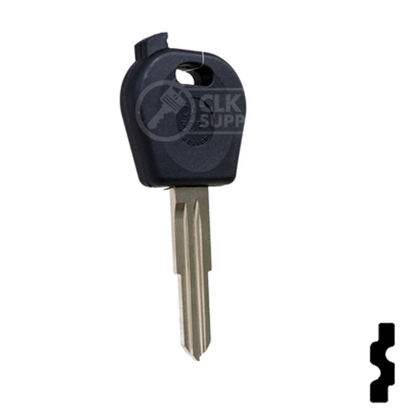 Uncut Chipless Key Blank | Daewoo | DW04RT5 Automotive Key JMA USA