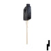 Uncut Chipless Key Blank | Dodge, Mercedes | YM15T5, TP00ME-HM.P1 Automotive Key JMA USA