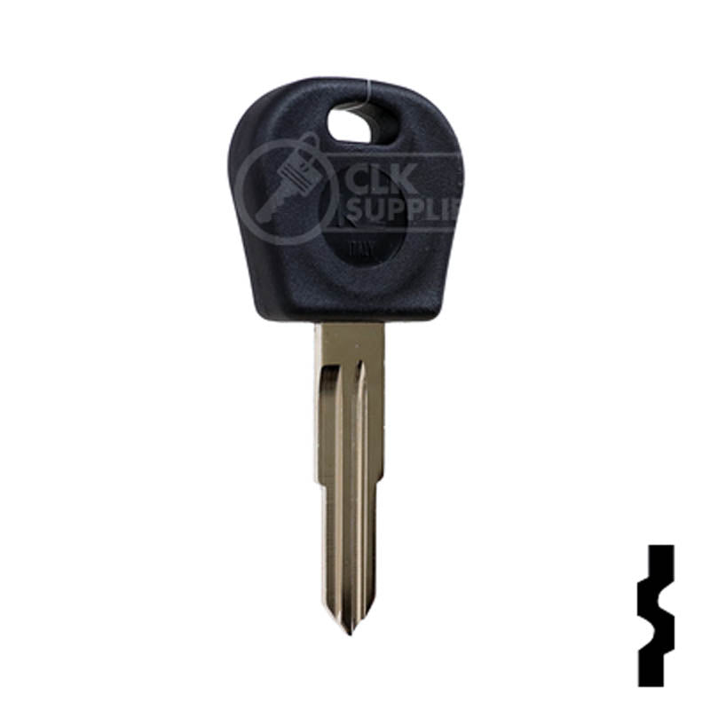 Uncut Cloneable Transponder Key Blank | Daewoo | DW04RT5 Automotive Key Keyline USA