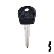 Uncut Cloneable Transponder Key Blank | Daewoo | DW04RT5 Automotive Key Keyline USA