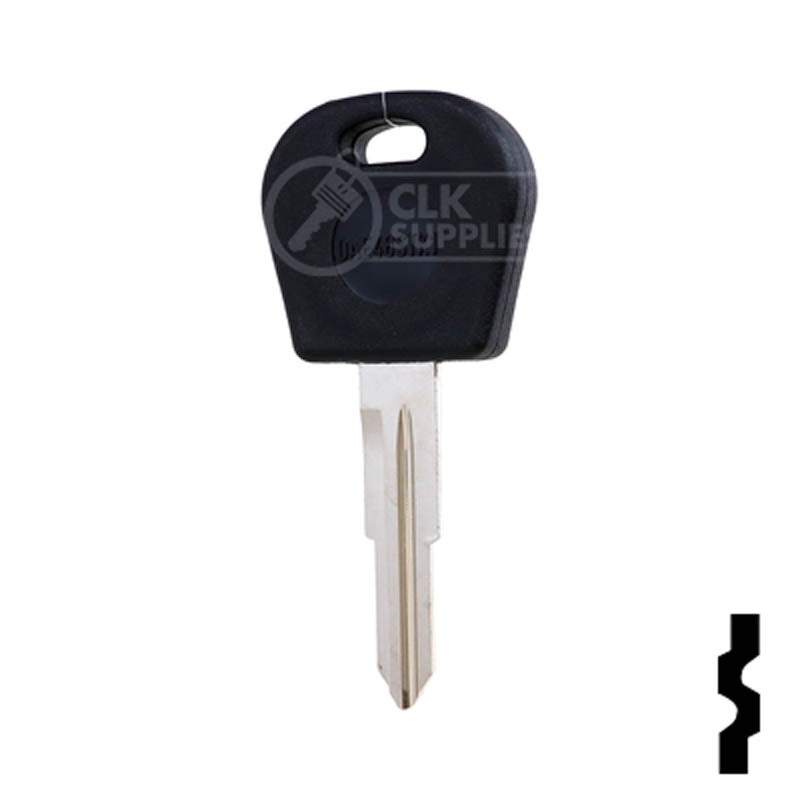Uncut Cloneable Transponder Key Blank | Daewoo | DW04RT5 Automotive Key Keyline USA