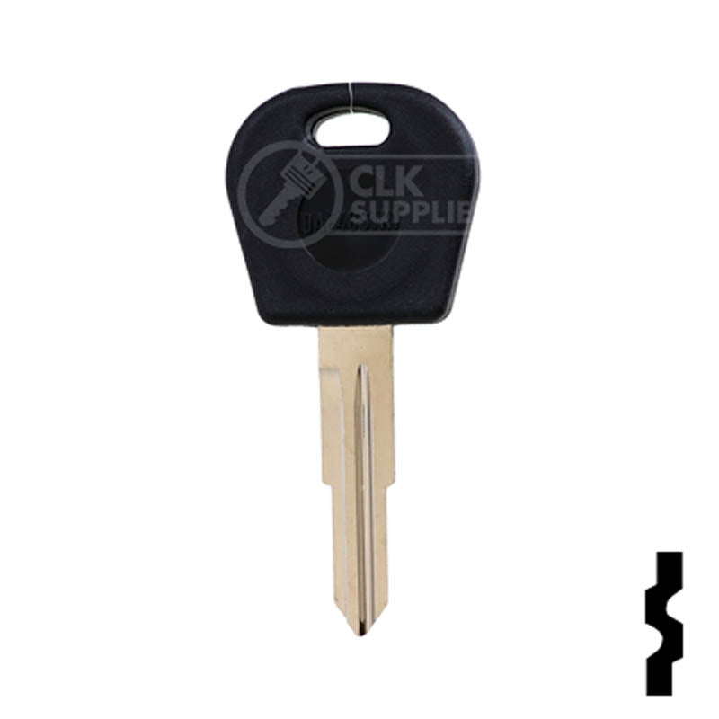 Uncut Cloneable Transponder Key Blank | Daewoo | DW04RT5 Automotive Key Keyline USA