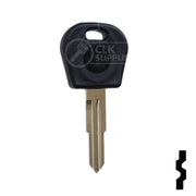 Uncut Cloneable Transponder Key Blank | Daewoo | DW04RT5 Automotive Key Keyline USA
