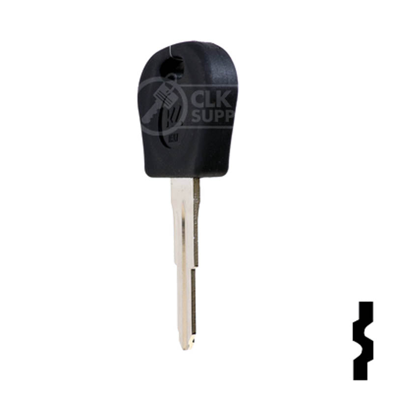 Uncut Cloneable Transponder Key Blank | Daewoo | DW04RT5 Automotive Key Keyline USA