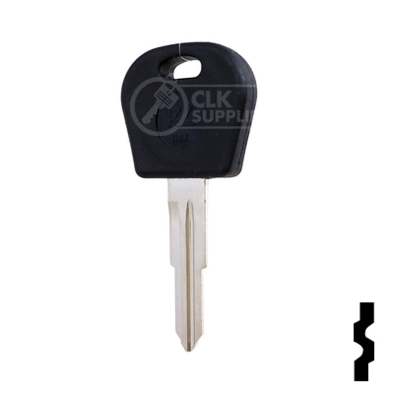 Uncut Cloneable Transponder Key Blank | Daewoo | DW04RT5 Automotive Key Keyline USA