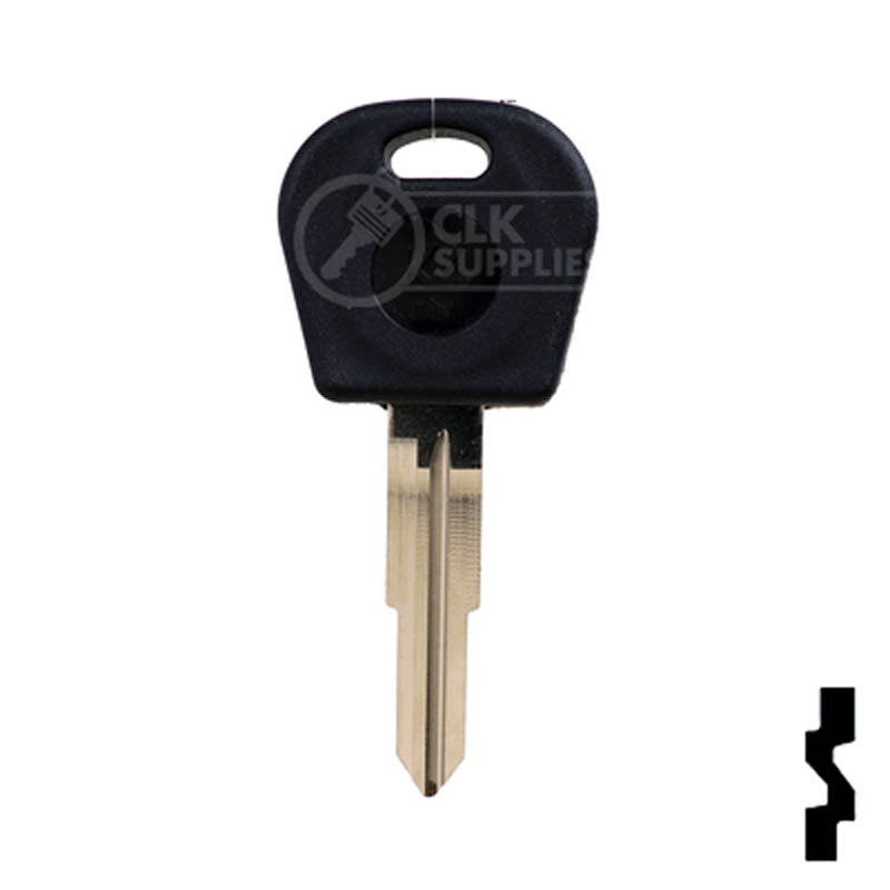 Uncut Cloneable Transponder Key Blank | Daewoo | DW05RT5 Automotive Key Keyline USA