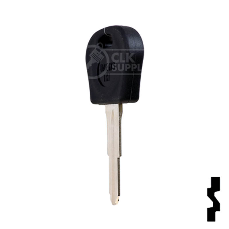 Uncut Cloneable Transponder Key Blank | Daewoo | DW05RT5 Automotive Key Keyline USA