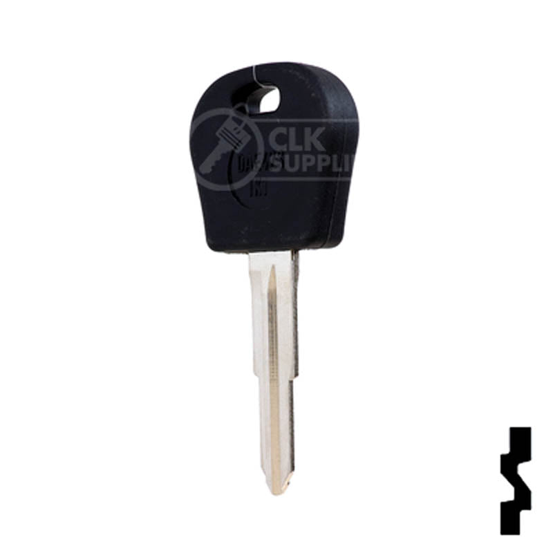 Uncut Cloneable Transponder Key Blank | Daewoo | DW05RT5 Automotive Key Keyline USA