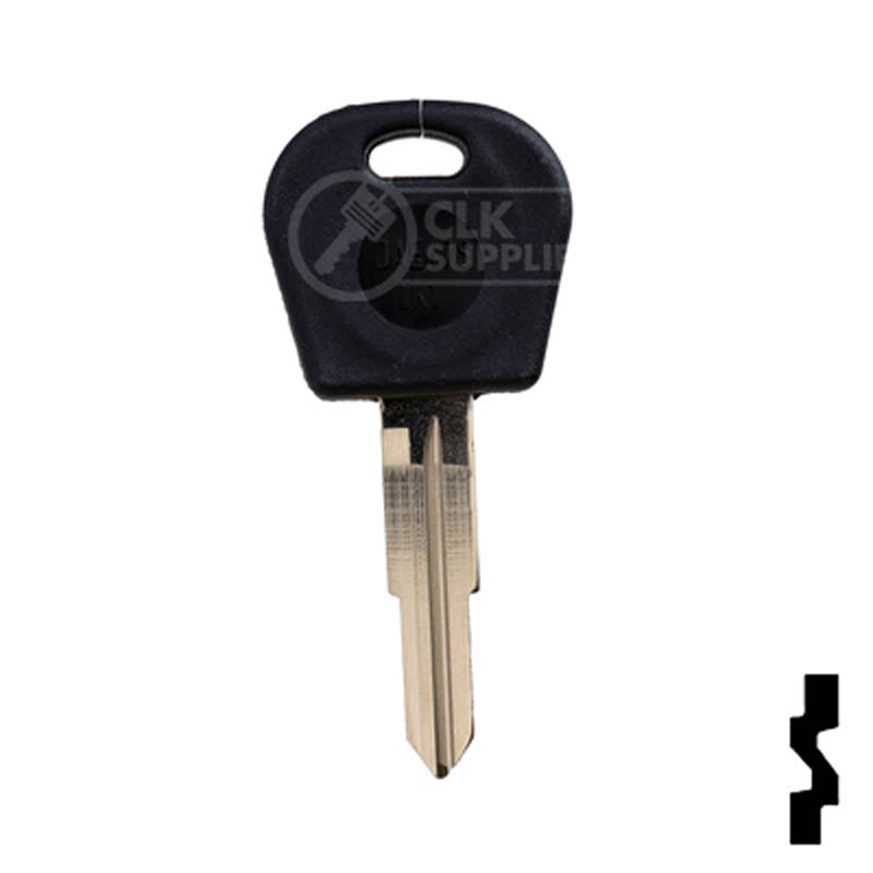 Uncut Cloneable Transponder Key Blank | Daewoo | DW05RT5 Automotive Key Keyline USA