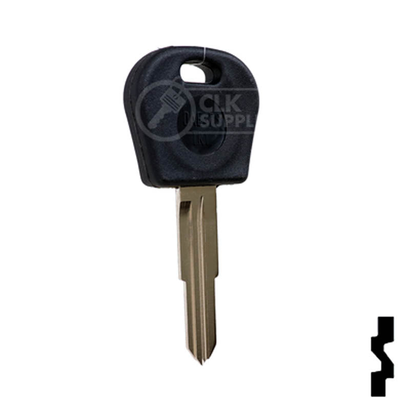 Uncut Cloneable Transponder Key Blank | Daewoo | DW05RT5 Automotive Key Keyline USA