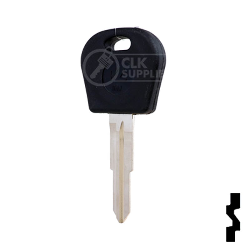 Uncut Cloneable Transponder Key Blank | Daewoo | DW05RT5 Automotive Key Keyline USA