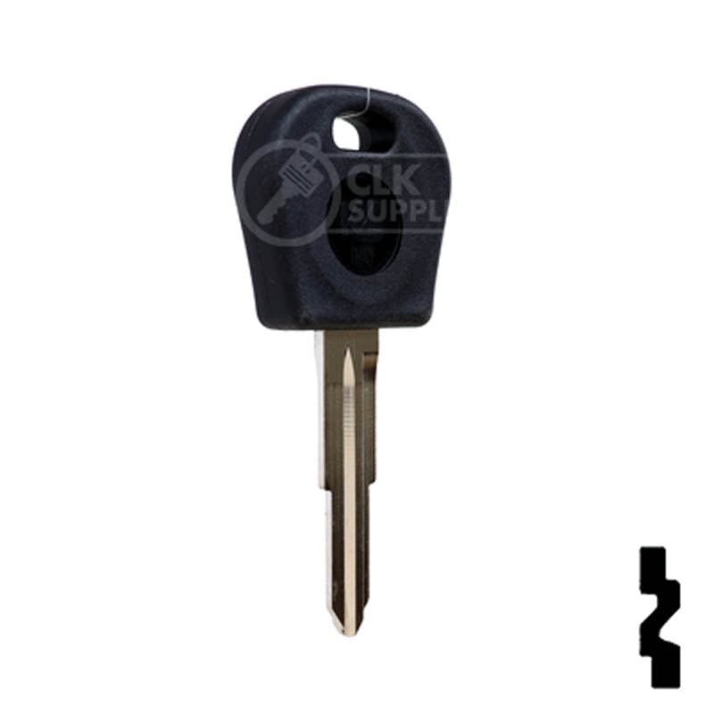 Uncut Cloneable Transponder Key Blank | Daewoo | DW05T5 Automotive Key Keyline USA